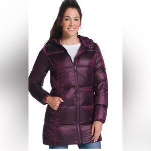 Eddie Bauer Women’s Luna Peak Down Parka Puffer Size Small, Eggplant NWOT  EB550